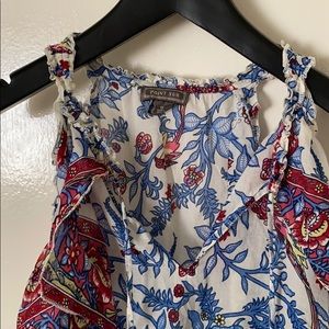 J.Crew Point Sur Floral Block Print Blouse